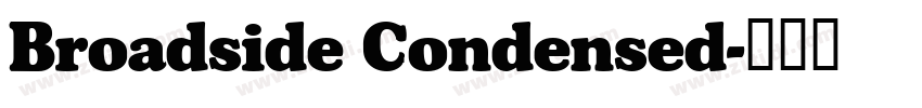 Broadside Condensed字体转换